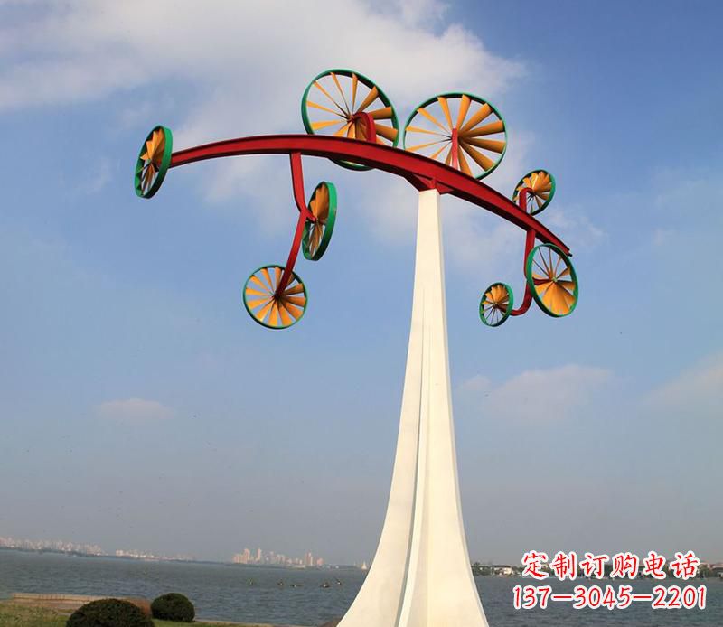 辽阳不锈钢风车雕塑艺术美学的完美结合