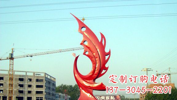 辽阳不锈钢凤凰城市雕塑