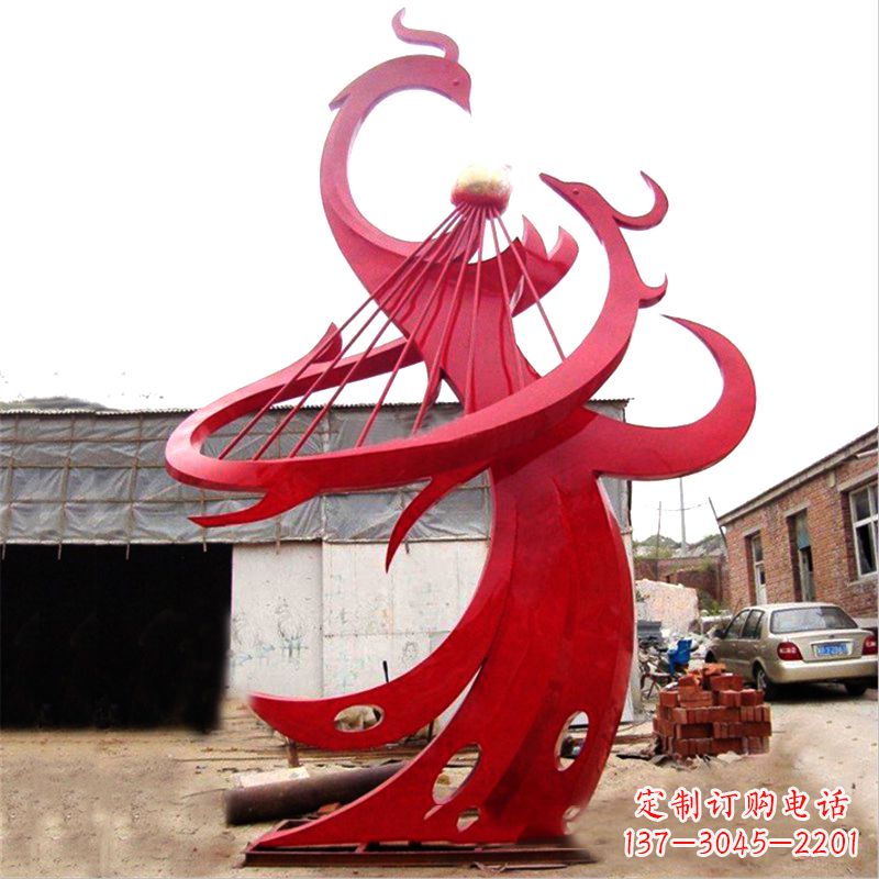 辽阳不锈钢凤凰雕塑绚丽多彩的艺术瑰宝