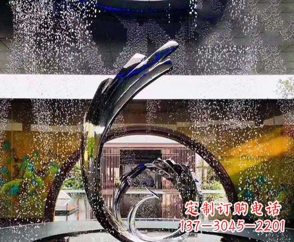 辽阳凤凰雕塑优雅的不锈钢艺术