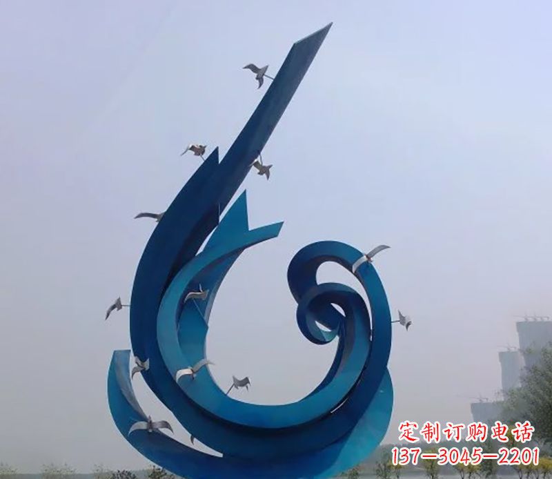 辽阳不锈钢鸽子雕塑雕刻着永恒与美丽