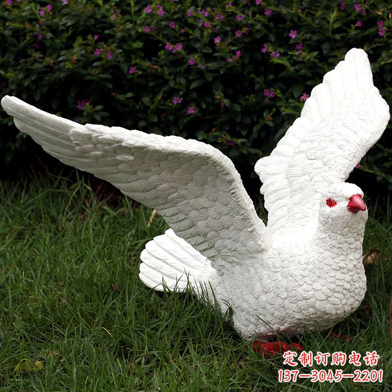 辽阳不锈钢鸽子雕塑象征和平与美好