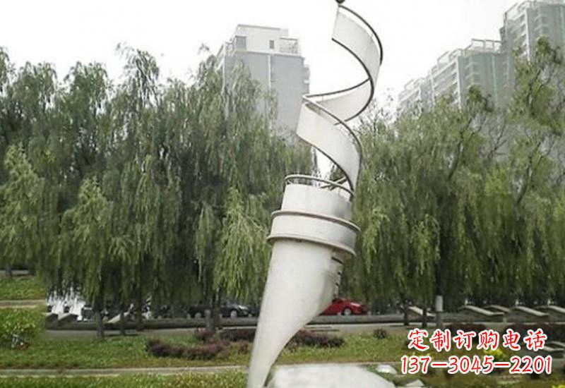辽阳不锈钢公园抽象钢笔雕塑