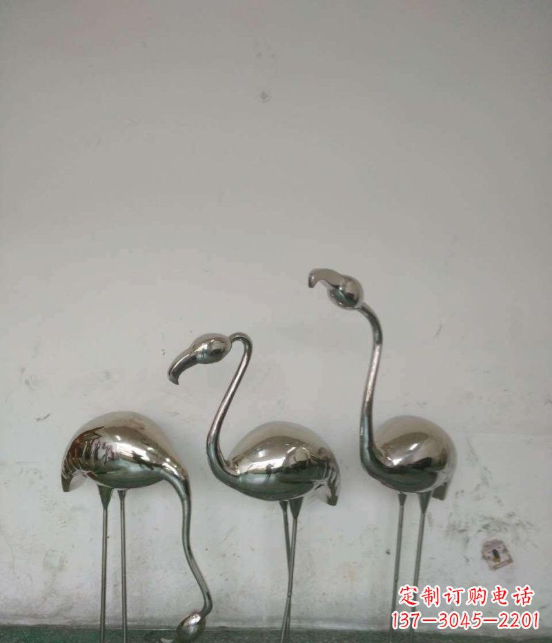 辽阳不锈钢火烈鸟雕塑精美的艺术之作