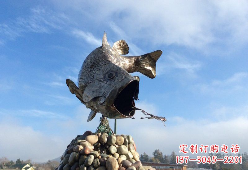辽阳不锈钢鲤鱼雕塑