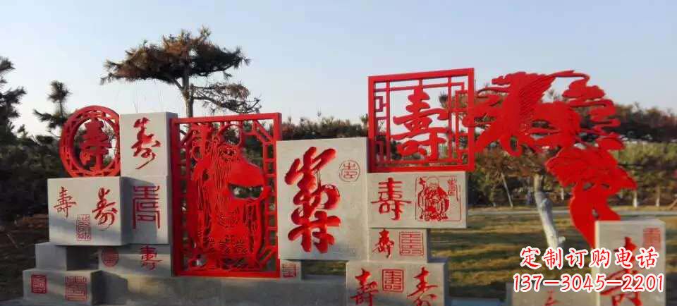 辽阳福禄寿雕塑不锈钢公园的精美礼物