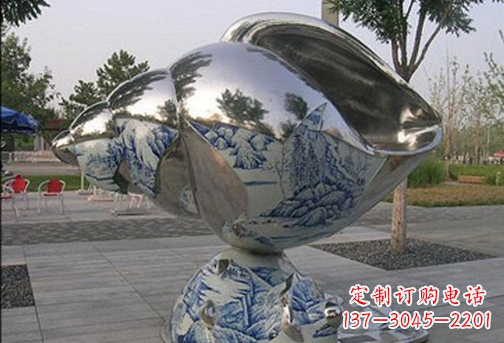 辽阳不锈钢公园海螺雕塑