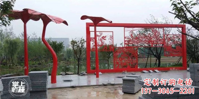 辽阳不锈钢剪纸龙凤雕塑精美雕刻传承古老文化