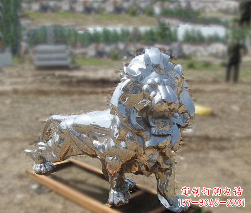 辽阳不锈钢雕刻的狮子