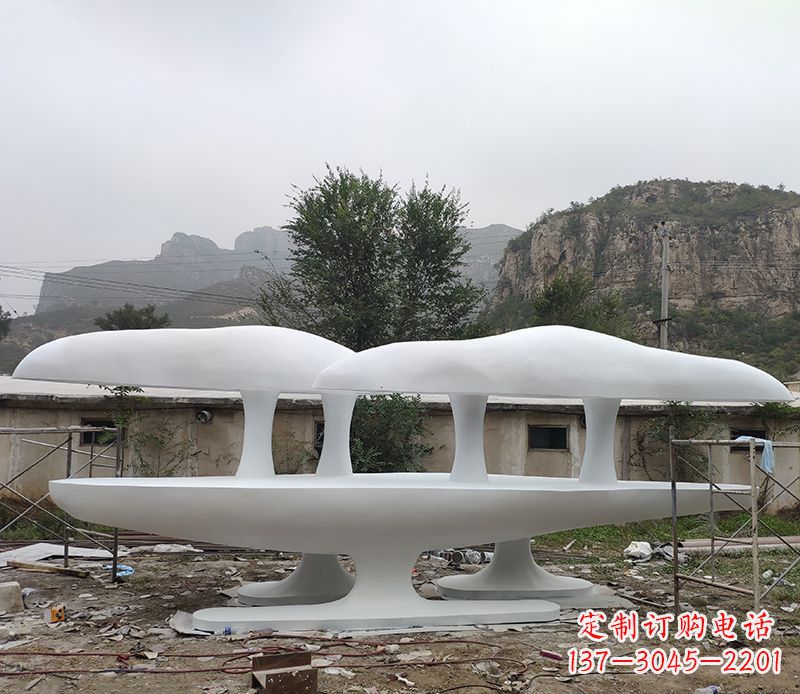 辽阳不锈钢蘑菇雕塑美丽的景观装置