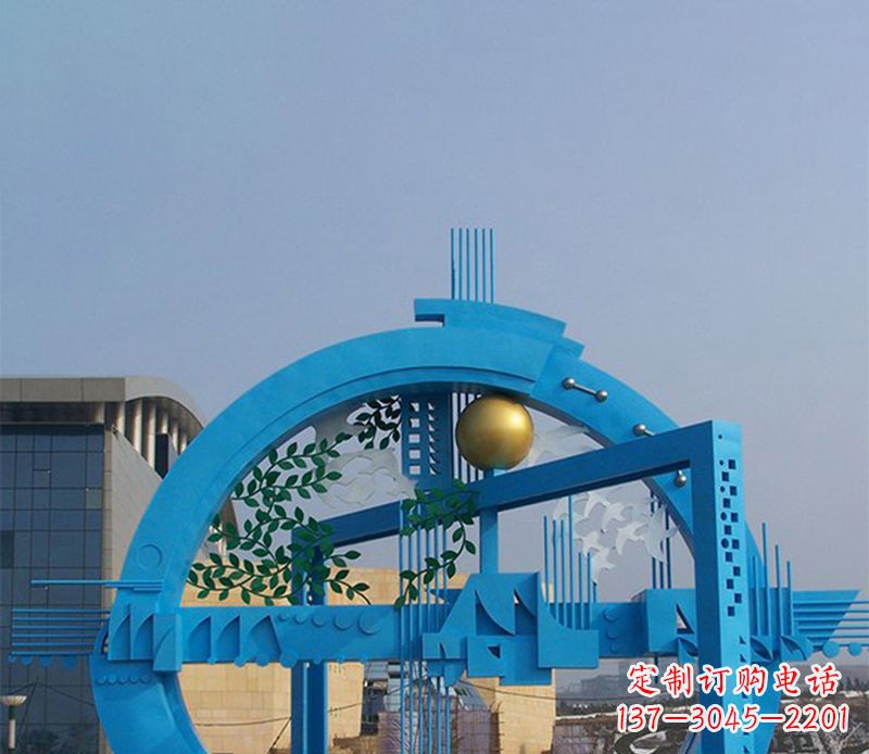 辽阳不锈钢拱桥剪纸雕塑