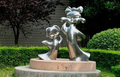 辽阳不锈钢古代儿童雕塑