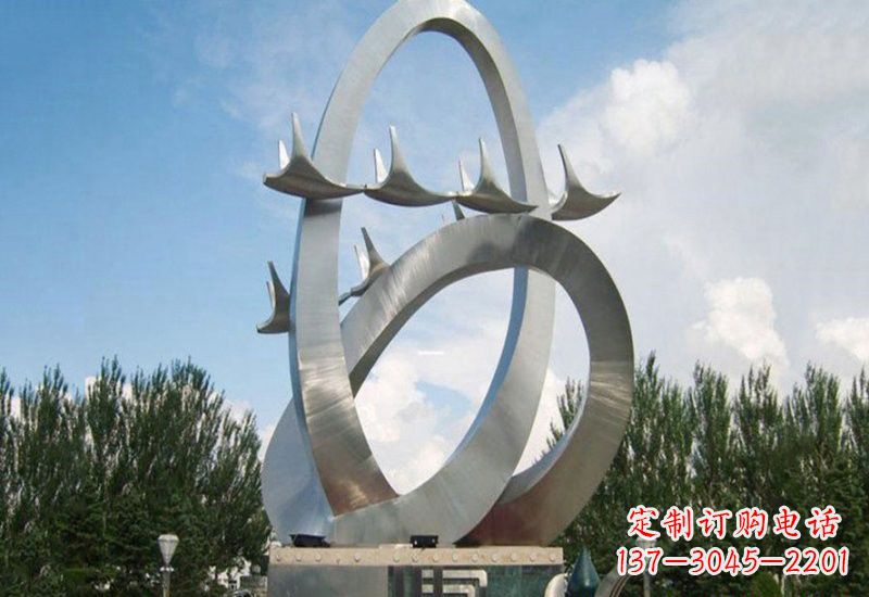 辽阳不锈钢天鹅雕塑