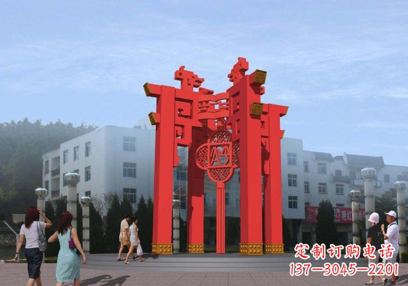 辽阳不锈钢灯笼雕塑——点亮城市美景