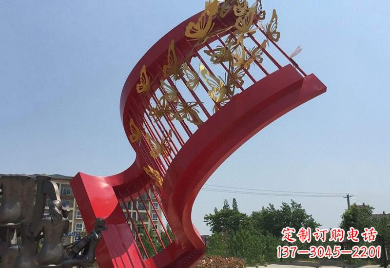 辽阳不锈钢蝴蝶灵动的艺术雕塑