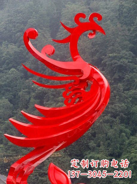 辽阳不锈钢凤凰雕塑一次精美的艺术体验