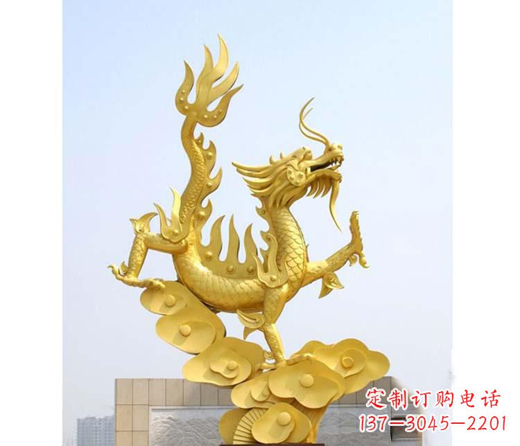辽阳不锈钢虎跃雕塑——传承英雄气概