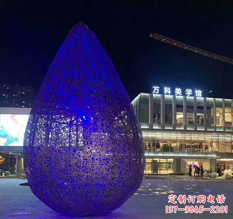 辽阳不锈钢广场水滴雕塑