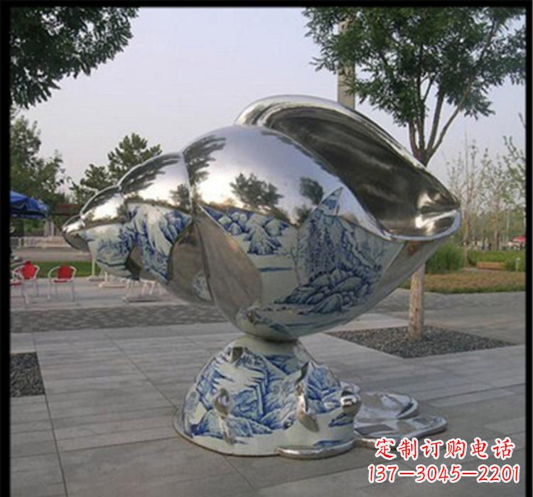 辽阳不锈钢海螺景观雕塑精美的海景景观