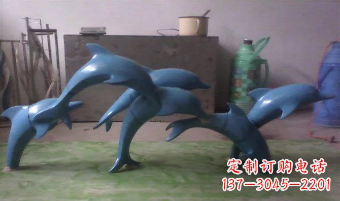 辽阳不锈钢海豚雕塑精致的艺术品