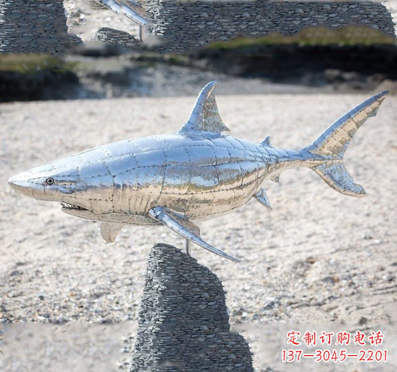 辽阳不锈钢海洋公园鲨鱼动物雕塑