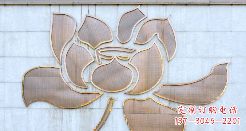 辽阳不锈钢荷花浮雕雕塑