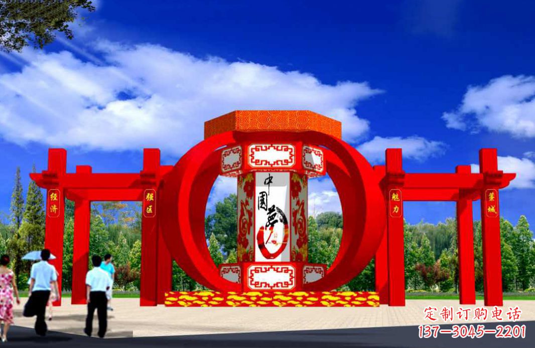 辽阳灯笼点亮城市景观