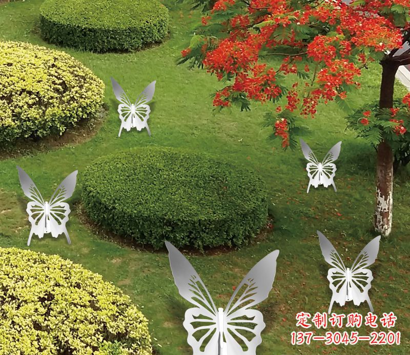 辽阳不锈钢蝴蝶雕塑12