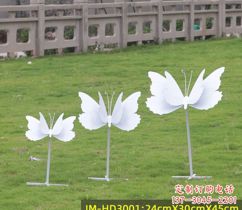 辽阳不锈钢蝴蝶组合雕塑精美的艺术品