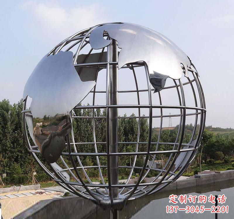 辽阳不锈钢户外地球仪雕塑