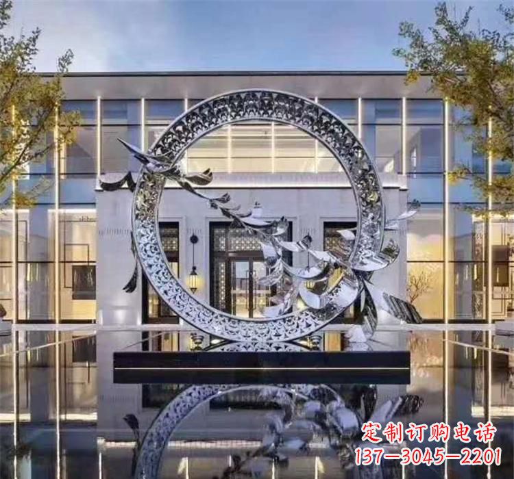 辽阳大雁飞翔,不锈钢户外雕塑雍容陈列