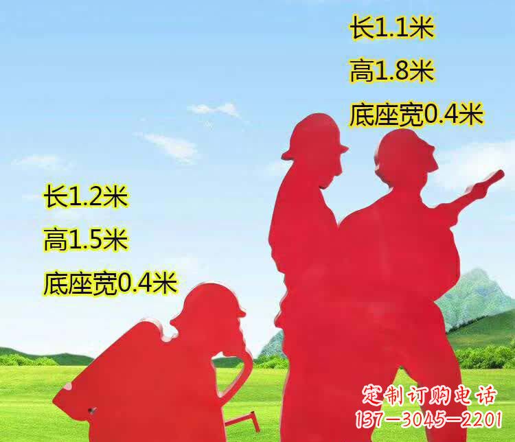 辽阳不锈钢户外消防员人物雕塑