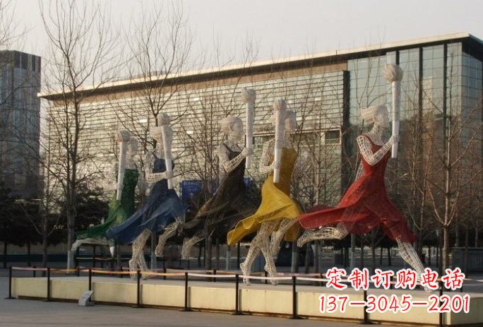 辽阳不锈钢火炬手雕塑
