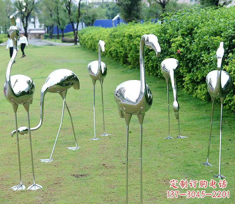 辽阳不锈钢火烈鸟雕塑