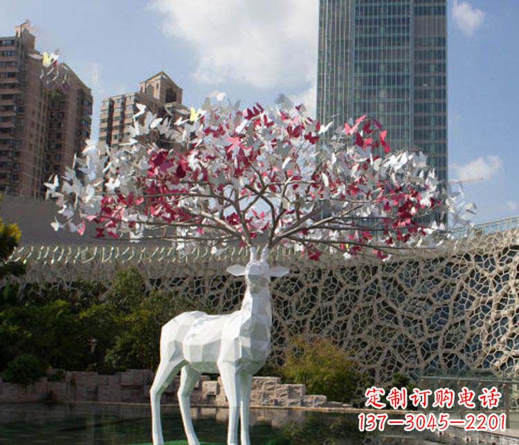 辽阳不锈钢梅花鹿雕塑艺术的精美结晶