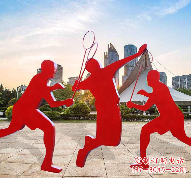 辽阳不锈钢羽毛球雕塑艺术与运动的完美结合