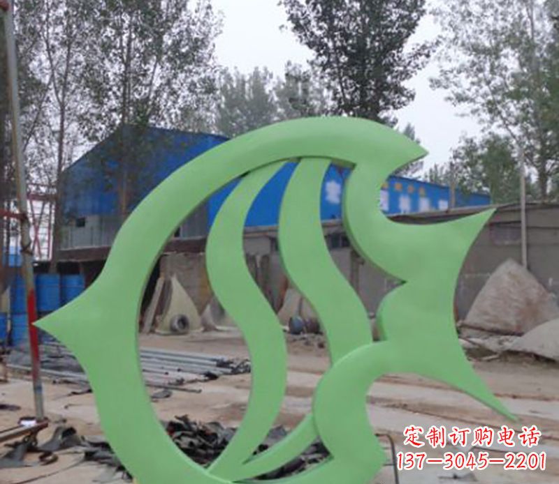 辽阳不锈钢剪纸鲤鱼雕塑——传承传统艺术
