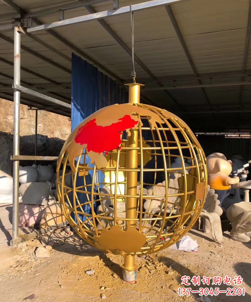 辽阳不锈钢地球仪雕塑一个令人惊叹的艺术作品