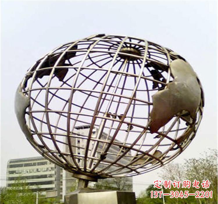 辽阳不锈钢地球仪雕塑让美景永恒