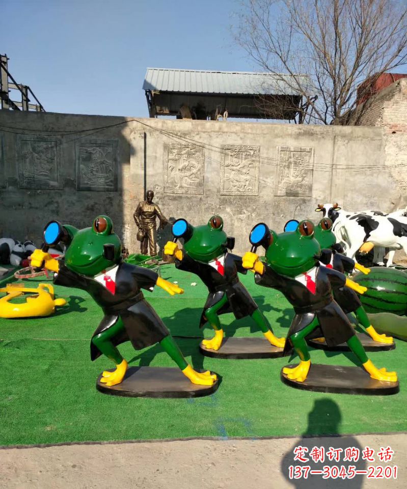 辽阳不锈钢景观青蛙雕塑