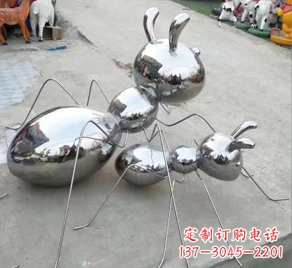 辽阳不锈钢镜面动物蚂蚁雕塑
