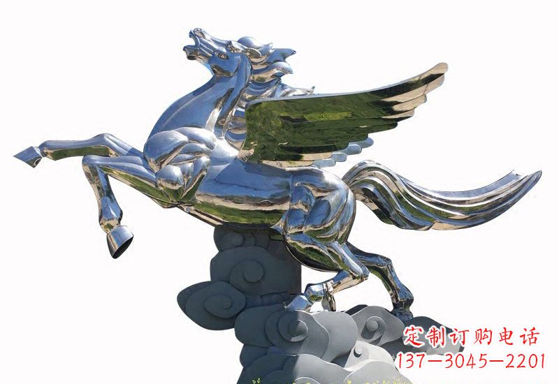 辽阳不锈钢镜面飞马雕塑
