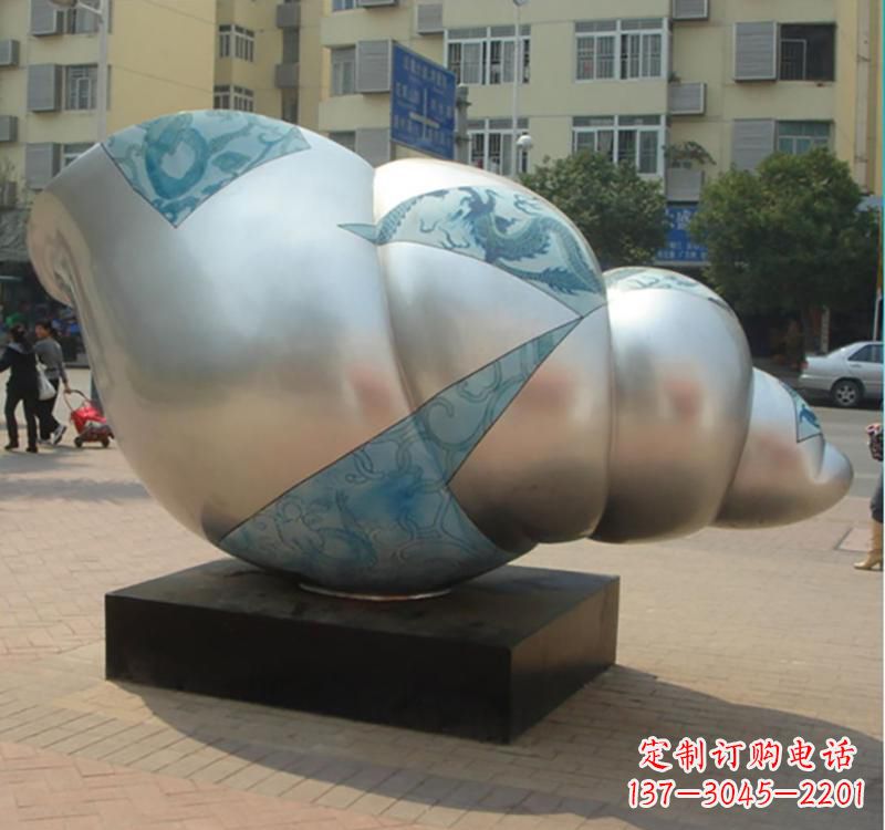辽阳不锈钢海螺雕塑艺术的精美融合
