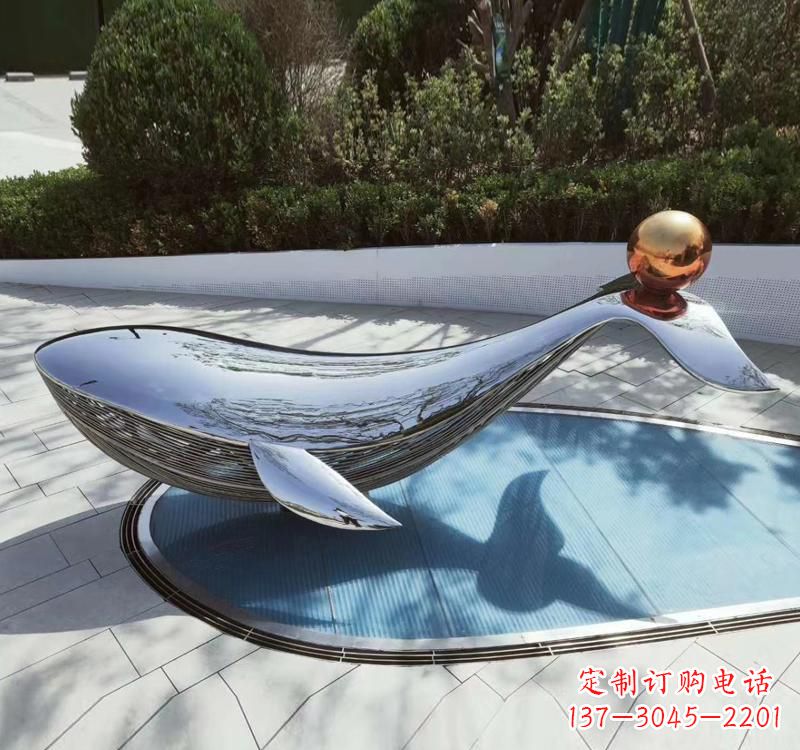 辽阳不锈钢海豚雕塑精美而优雅