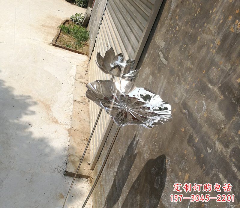 辽阳不锈钢荷叶雕塑精美的艺术瑰宝