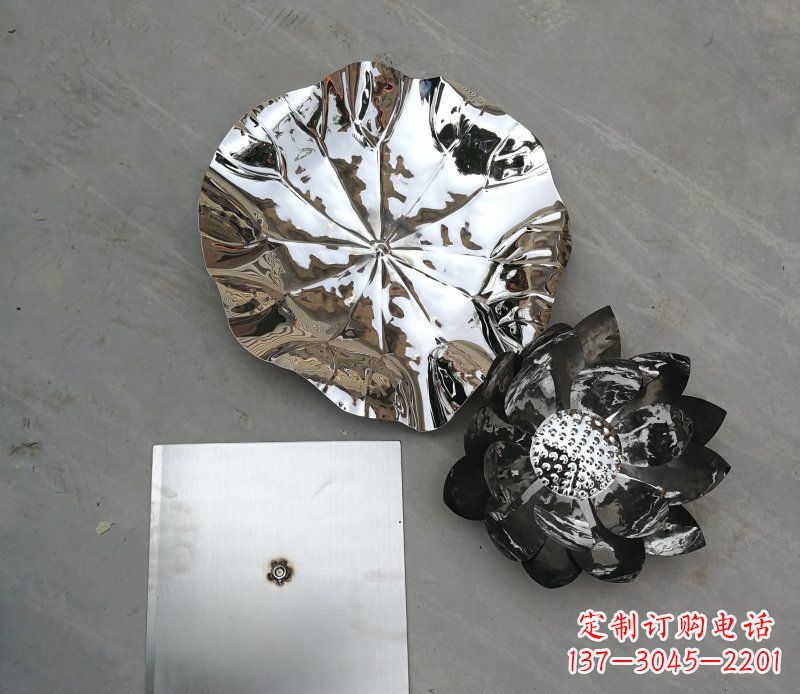 辽阳不锈钢荷叶公园景观雕塑