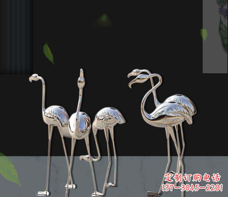 辽阳非凡之美不锈钢火烈鸟雕塑