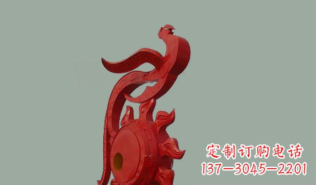 辽阳不锈钢孔雀雕塑 (2)