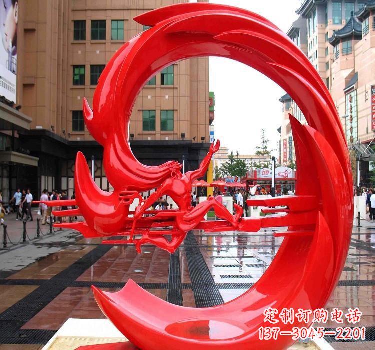 辽阳夸父雕塑一种不锈钢的艺术