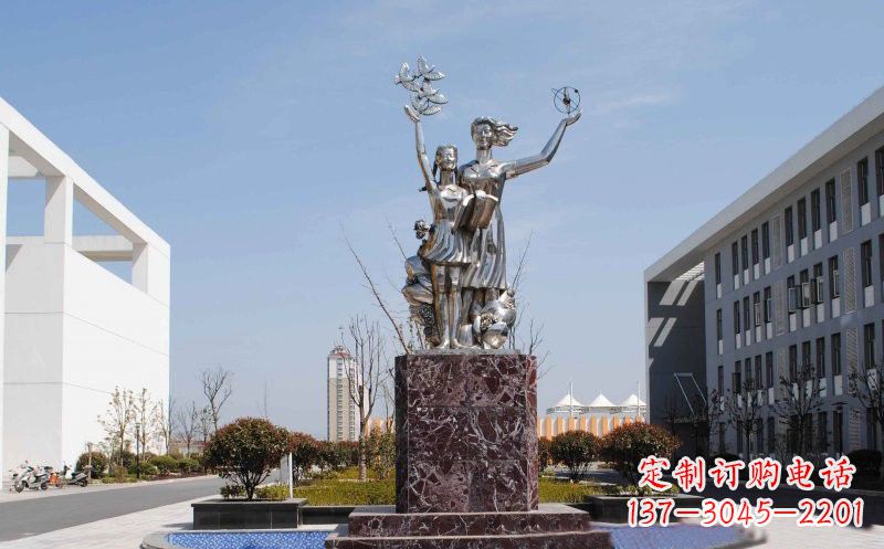 辽阳不锈钢学生雕塑——记录学生成长的精美艺术品